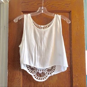 H&M Crochet-back Crop Top